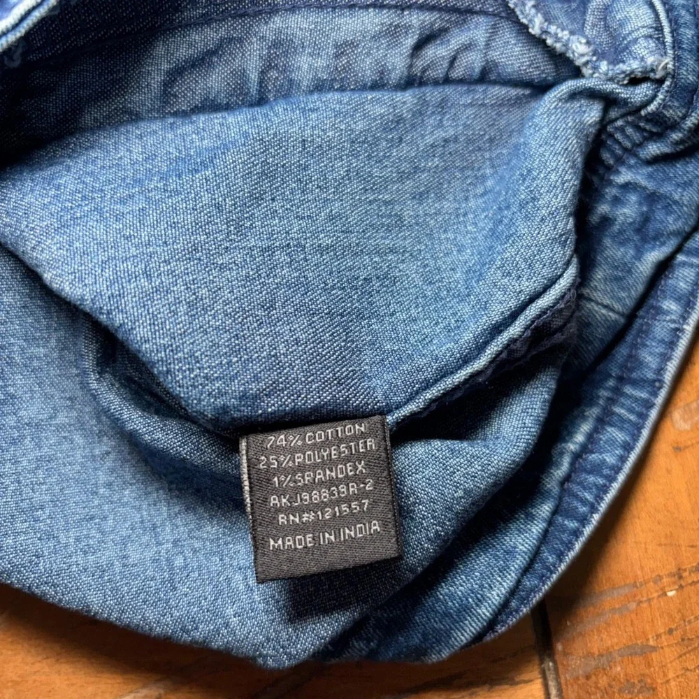 Fried Denim Mens Dark Wash Slim Fit Trucker Jacket Blue Size Medium